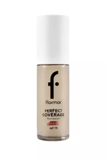 Flormar Perfect Coverage Yüksek Pigmentli & Yarı Parlak Bitişli SPF15 Fondöten 130