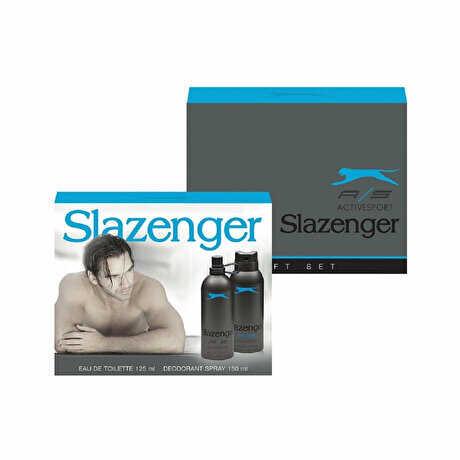Slazenger Active Sport Mavi 125 ml + 150 ml Deodorant Erkek Parfümü Set
