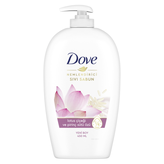 Dove Lotus Çiçeği Pirinç Sütü Özü Nemlendirici Sıvı Sabun 450 ml