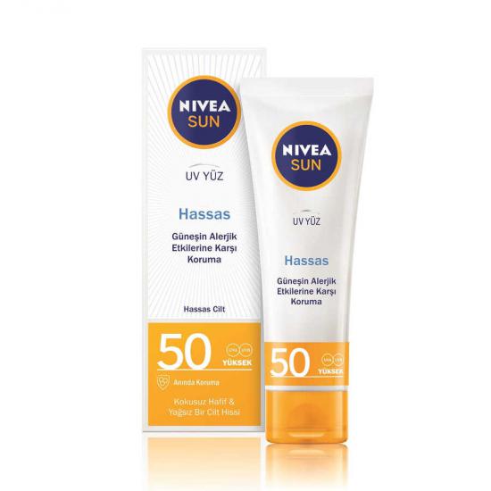 Nivea Sun UV Yüz Hassas Yatıştırıcı Spf 50 50 ml