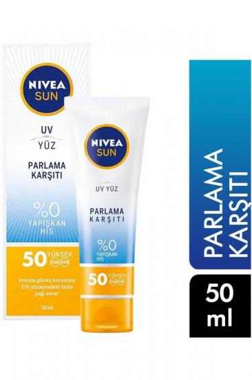 Nivea Sun Parlama Kartşıtı Yüz Kremi 50 SPF -50 ml