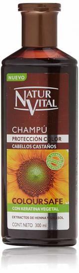 Natur Vital Coloursafe Chestnut Hair Shampoo- Kahverengi Saçlar için Kına Özlü Renk Parlatıcı Şampuan 300 ml