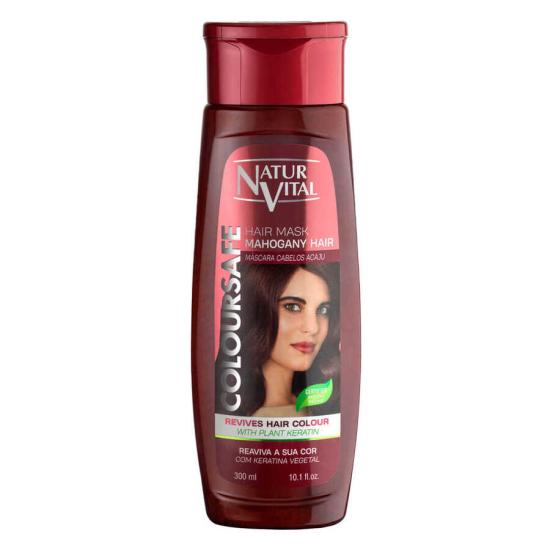 Natur Vital Coloursafe Mahogany Hair Mask- Bordo Ve Kızıl Saçlar İçin Kına Özlü Renk Parlatıcı Saç Maskesi 300 ml