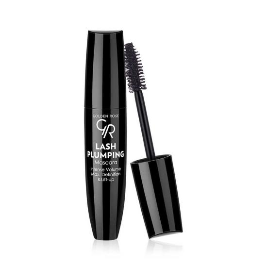 Golden Rose Lash Plumping Mascara - Black - Ekstra Büyük Fırçalı Dolgunluk ve Hacim Veren Maskara