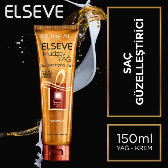 L’Oréal Paris Elseve Mucizevi Yağ Saç Güzelleştirici Krem 150  ml