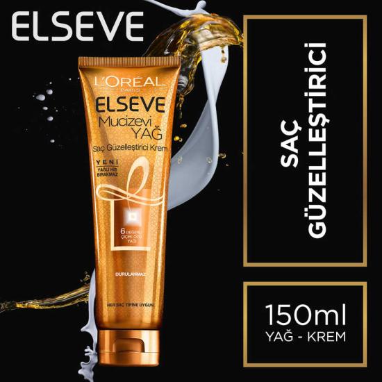 L’Oréal Paris Elseve Mucizevi Yağ Saç Güzelleştirici Krem 150 ml