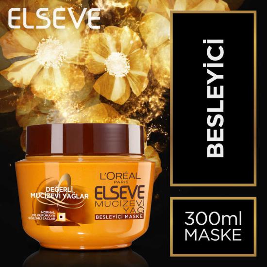 L’Oréal Paris Elseve 6 Mucizevi Yağ Besleyici Maske 300  ml