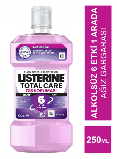 isterine Total Care Diş Koruması Ağız Gargarası - Alkolsüz 250 ml