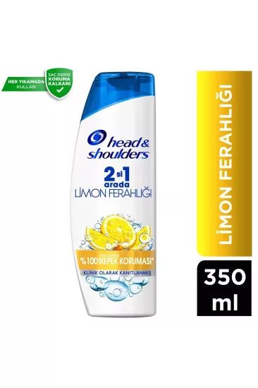 Head & Shoulders 2’si 1 Arada Kepek Karşıtı Şampuan Limon Ferahlığı 350 ml