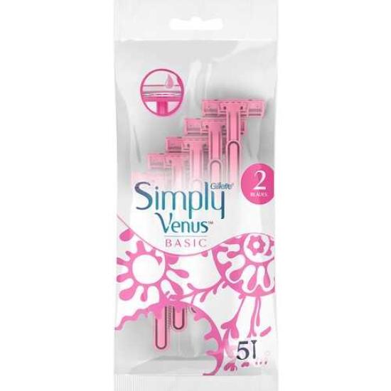 Gillette Simply Venus 2 Basic Kadın Kullan At Tıraş Bıçağı 5’li