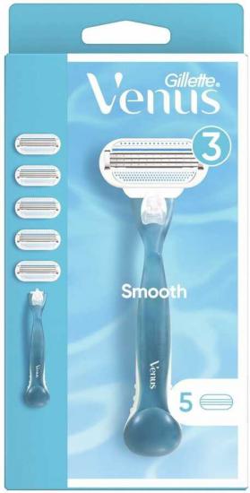 Gillette Venus Smooth Tıraş Makinesi 5 Yedek Bıçak