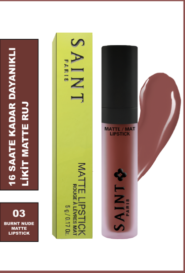 Saint Paris Matte Lipstick 03 Burnt Nude