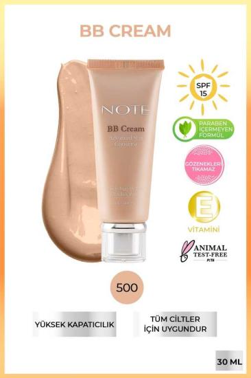 Note BB Cream - BB Krem Doğal Kapatıcılık 500