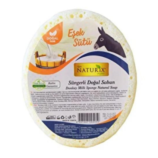 Naturix Süngerli Doğal Eşek Sütü Sabun 150 g