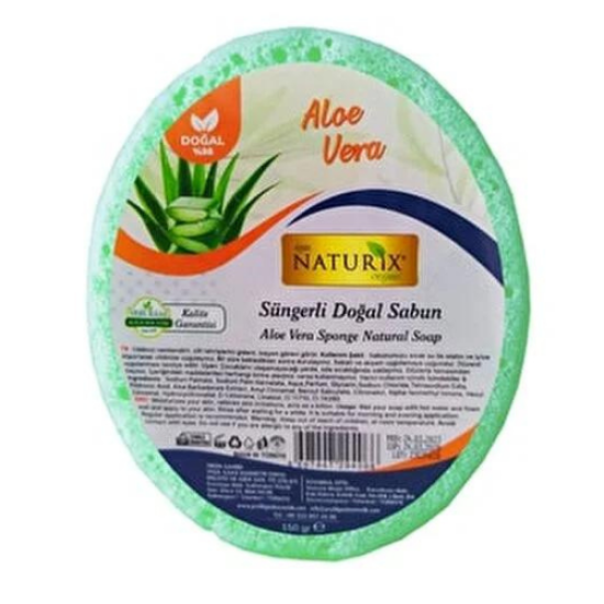 Naturix Süngerli Doğal Aloe Vera Sabun 150 g