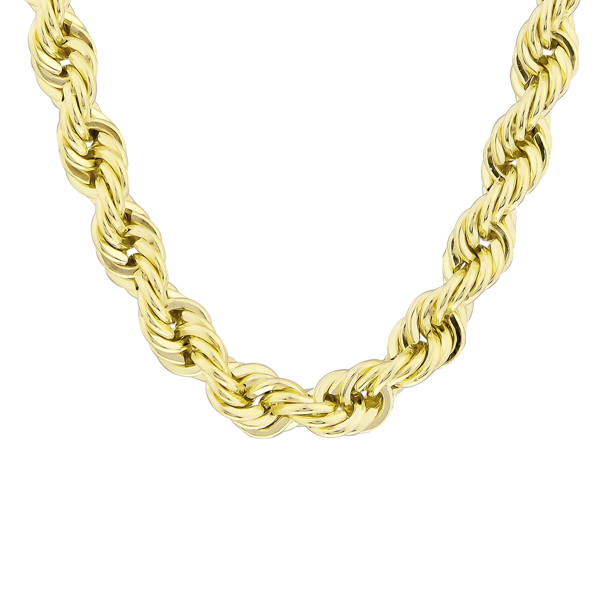 Halat Zincir  - 14 Ayar Gerçek Altın Zincir Kolye - Kalınlık 4.40 mm (585 Damgalı)