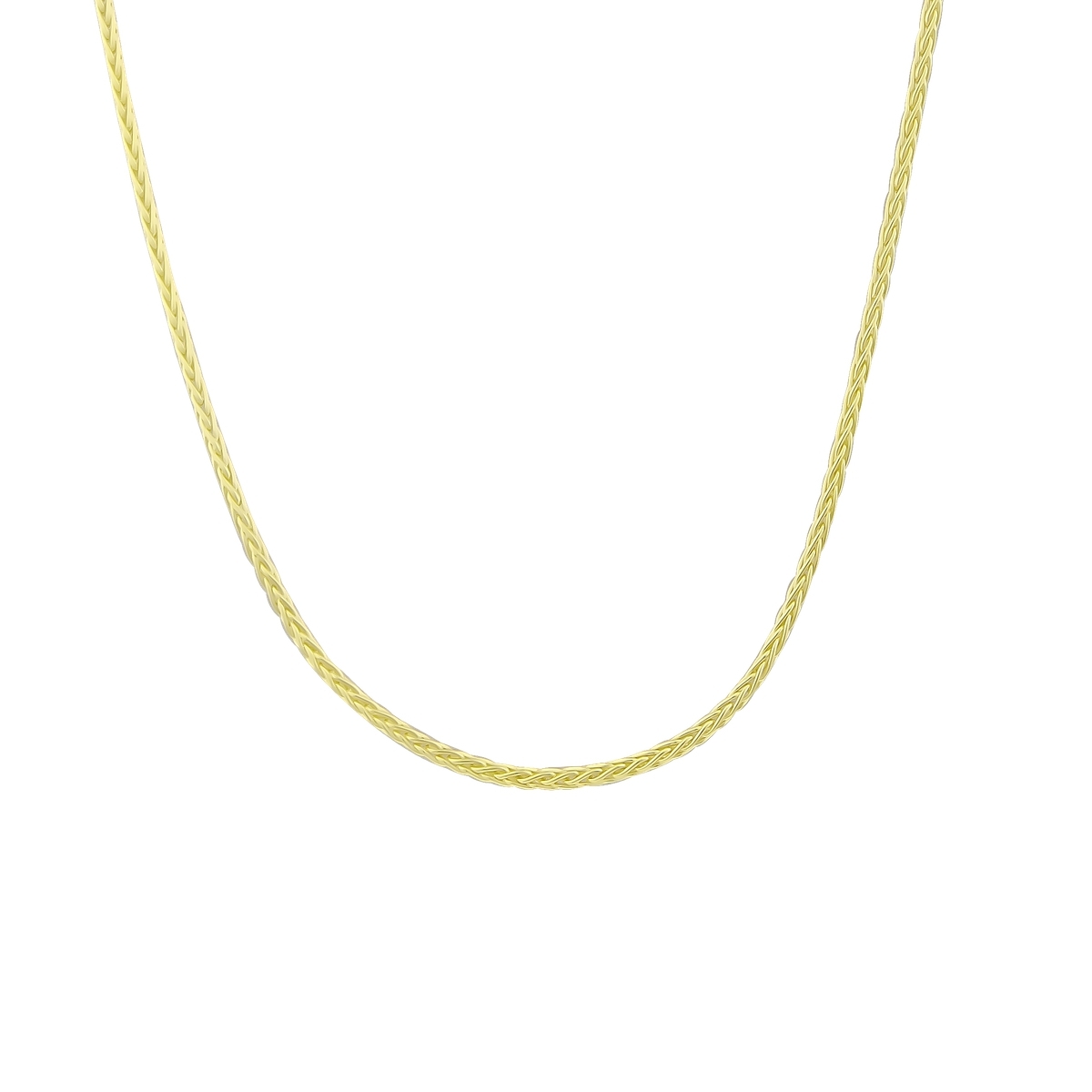 Spiga Haddeli - 14 Ayar Gerçek Altın Zincir Kolye - Kalınlık 0.76 mm (585 Damgalı)