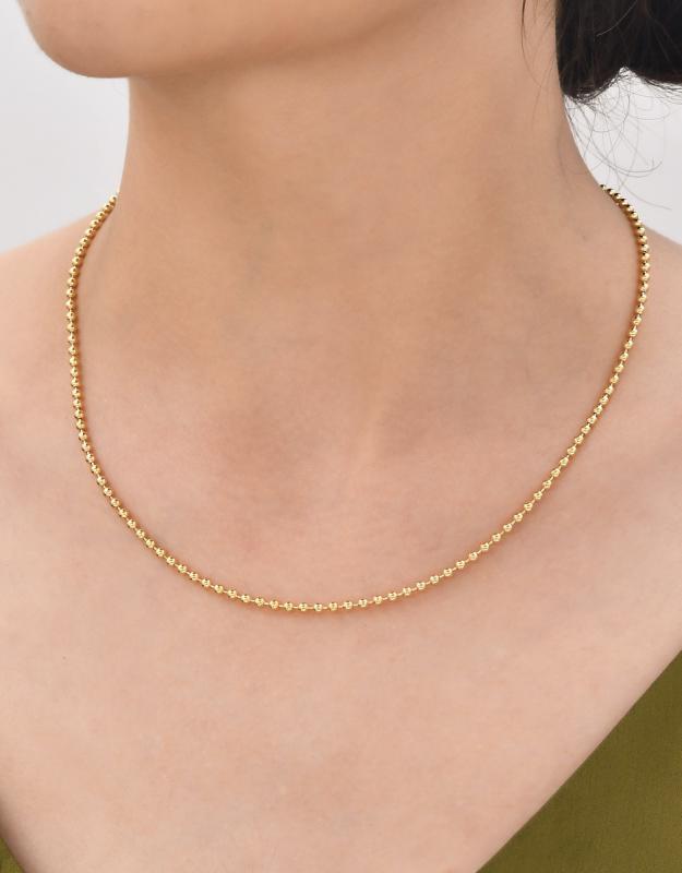 Top Zincir 14 Ayar Gerçek Altın Zincir Kolye - Kalınlık: 2.50 mm (585 Damgalı)