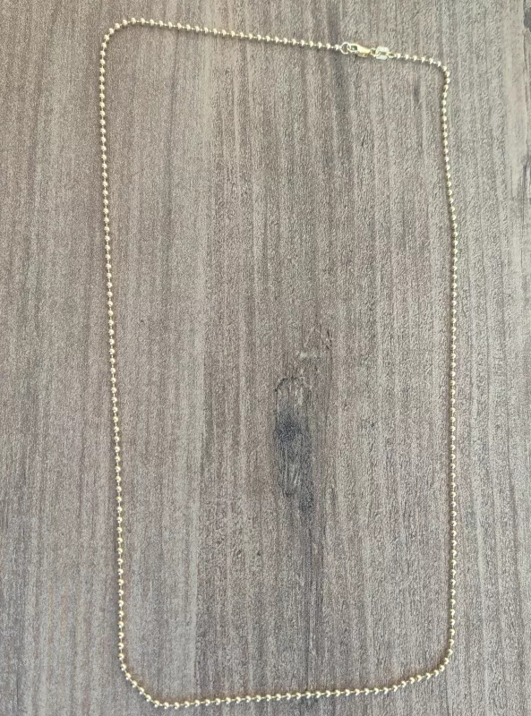 Top Zincir 14 Ayar Gerçek Altın Zincir Kolye - Kalınlık: 1.50 mm (585 Damgalı)