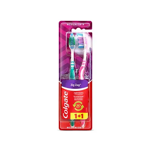 Colgate ZigZag Orta Diş Fırçası 1+1