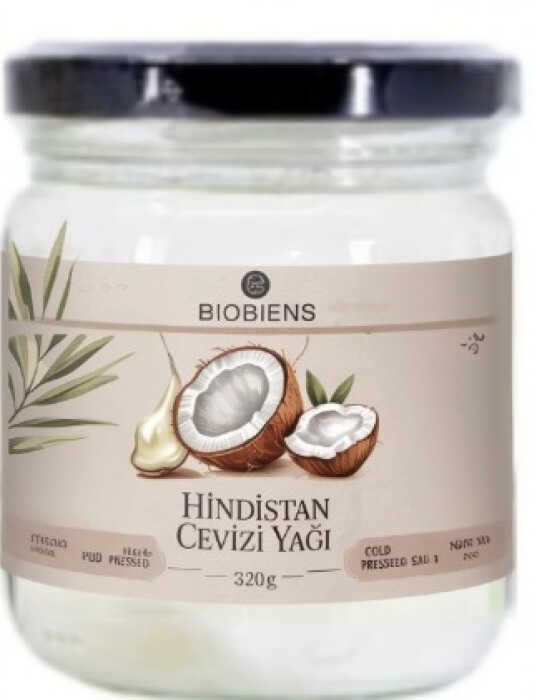 Biobiens Hindistan Cevizi Yağı 320 gr