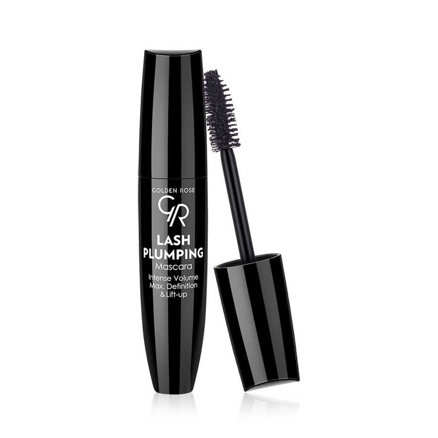 Golden Rose Lash Plumping Mascara - Black - Ekstra Büyük Fırçalı Dolgunluk ve Hacim Veren Maskara
