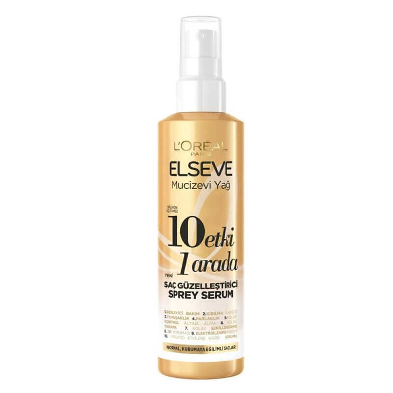 Elseve Mucizevi Yağ 10 Etki 1 Arada Saç Güzelleştirici Sprey Serum 150 ml