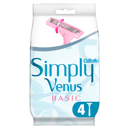 Gillette Simply Venus Basic Kullan At Kadın Tıraş Bıçağı 4 lü